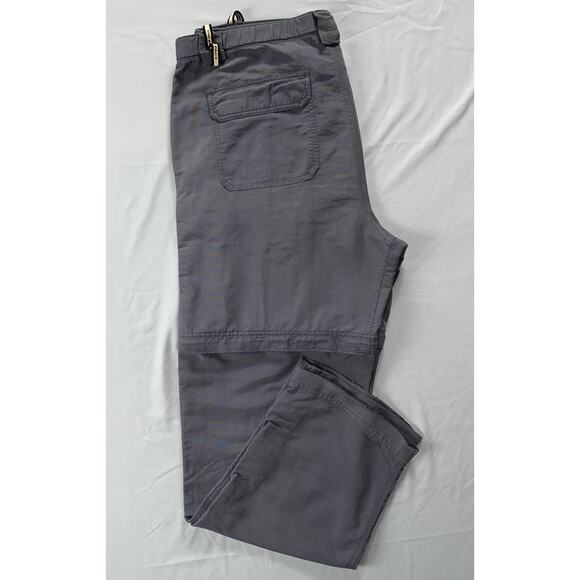 The North Face Belted Vintage Nylon Canvas Convertible Cargo Hiking Pants. L. - Picture 1 of 10
